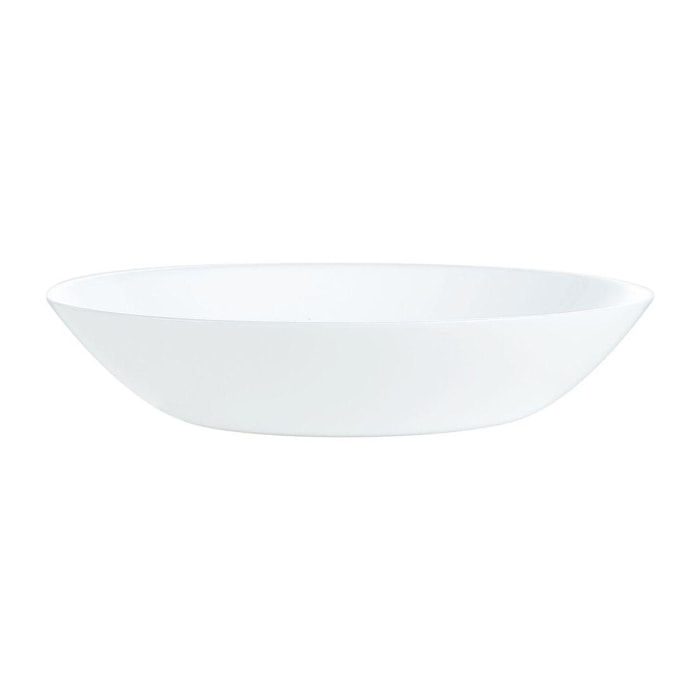 Assiette creuse Diwali Blanc - Luminarc - verre opale extra résistant