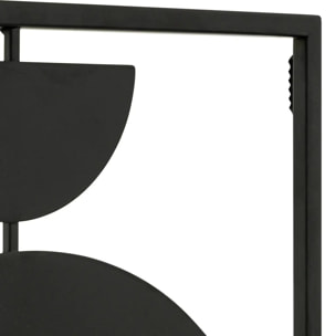 Déco mural Léotie métal noir 65x35cm