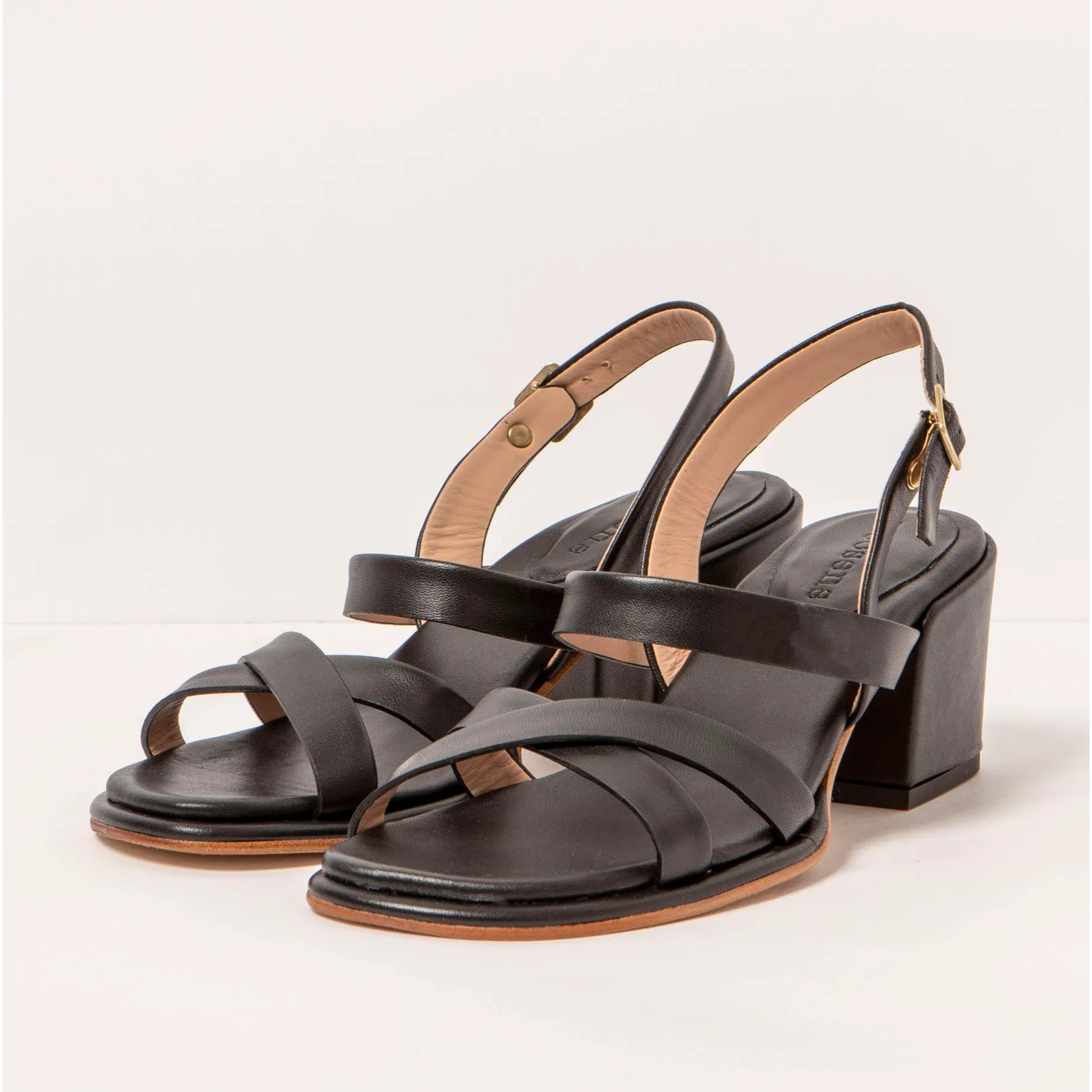 Sandalias con tacón S3173 NAPPA BLACK/ FABER color Black