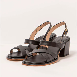 Sandalias con tacón S3173 NAPPA BLACK/ FABER color Black