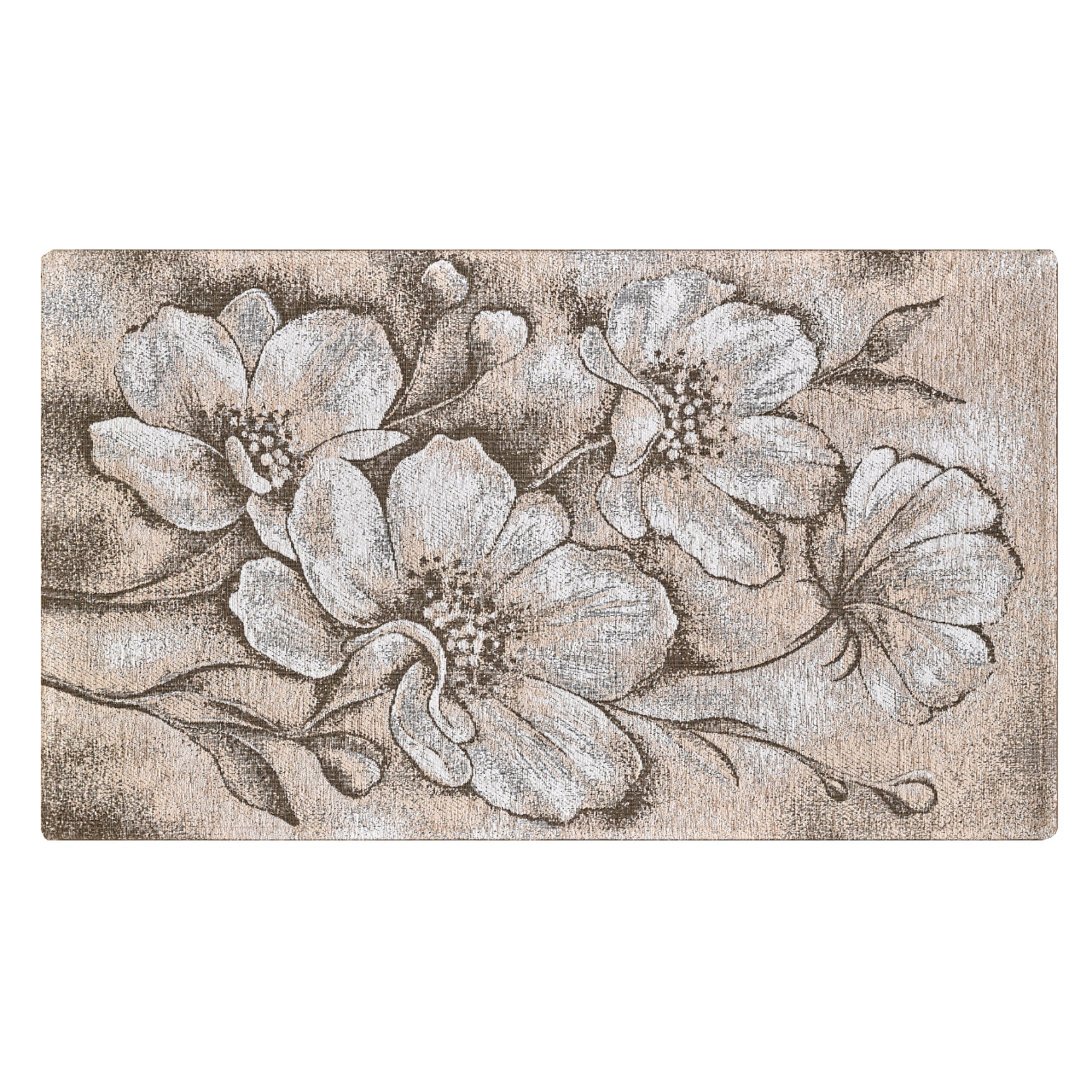 Tappeto Jacquard Ideale Salotto Camera Ingresso Made In Italy Antiscivolo, Lavabile, Morbido Disegno Asturia Tortora By Suardi