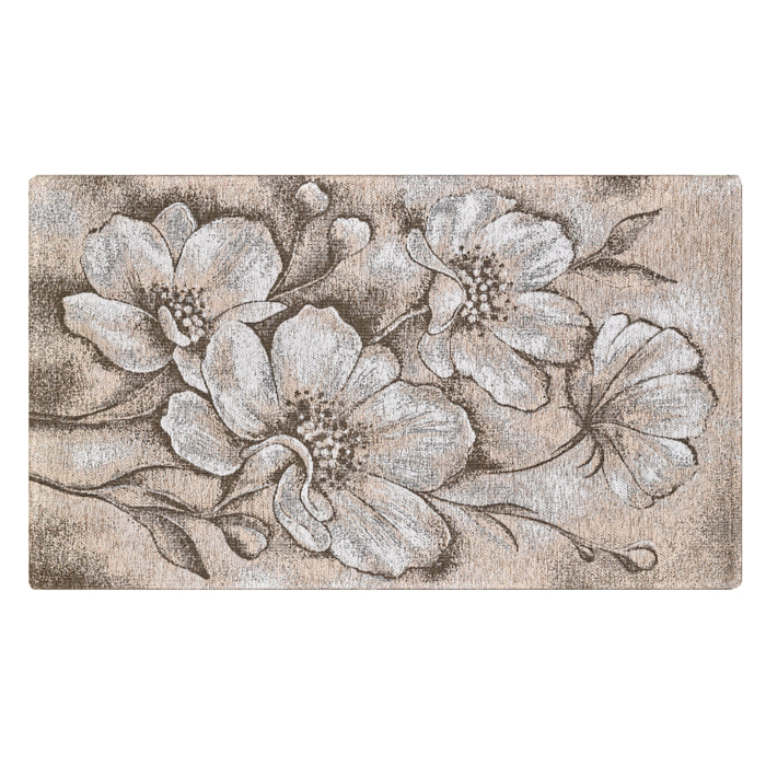 Tappeto Jacquard Ideale Salotto Camera Ingresso Made In Italy Antiscivolo, Lavabile, Morbido Disegno Asturia Tortora By Suardi