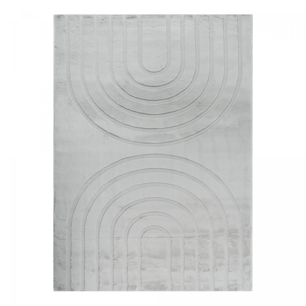 Tapis salon, faux uni sobre, texture en relief