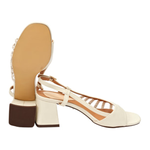 Sandali cinturino regolabile - tacco 7,5 cm