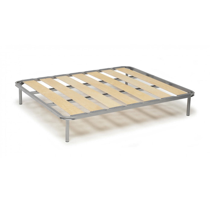Rete letto piazza e mezza Andrew, Rete ortopedica a doghe larghe, 100% Made in Italy, Cm 120x190h 31