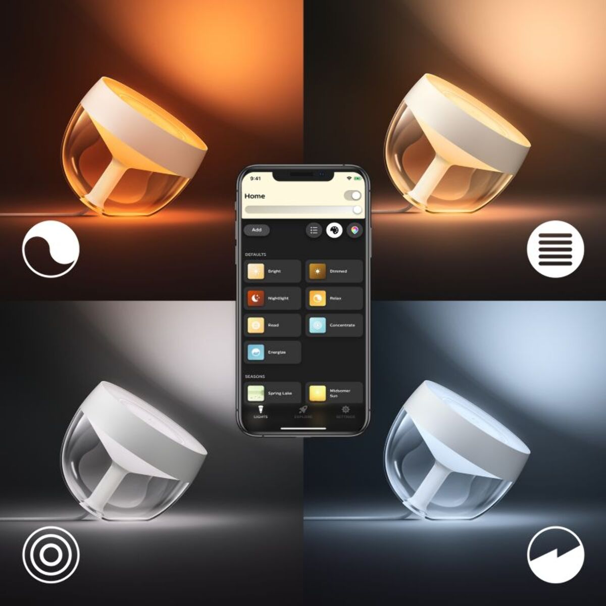 Lampe connectée PHILIPS HUE Iris blanc White&Color Ambiance