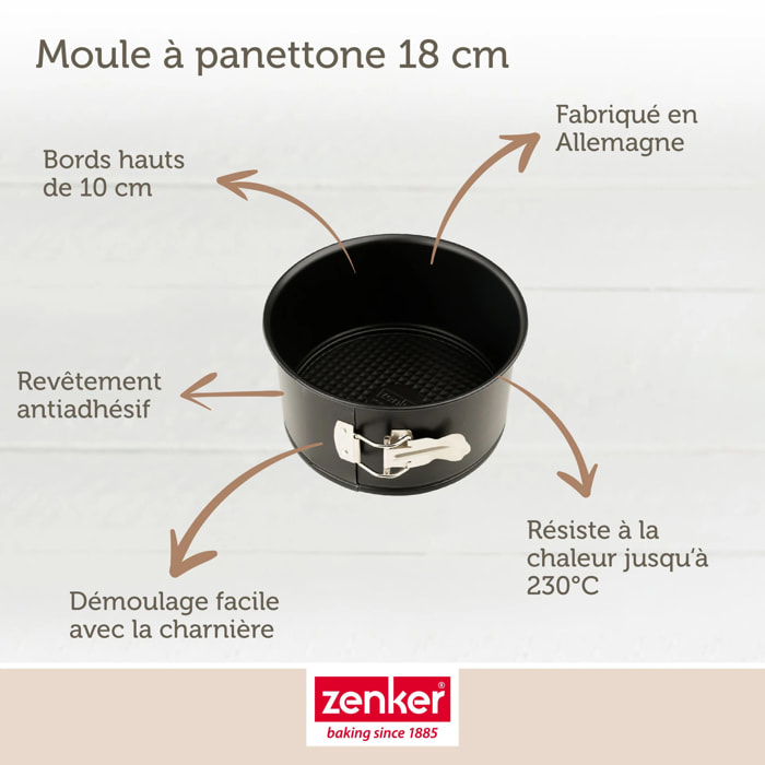 Moule à panettone à charnière 18 cm Zenker Spécial Countries