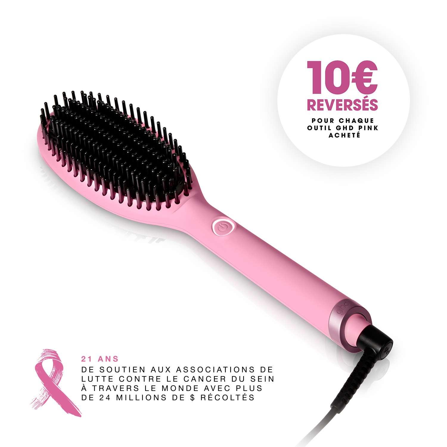 Coffret brosse chauffante ghd glide - Collection ghd Pink