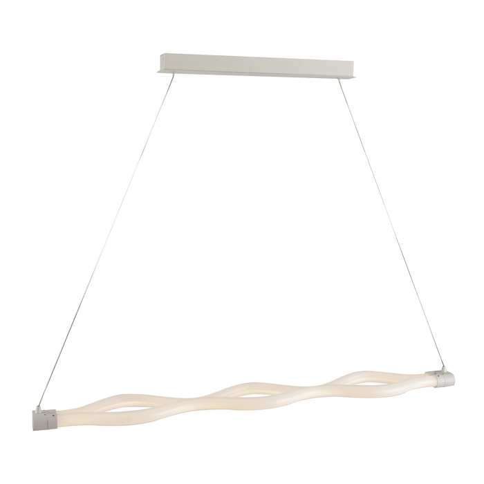 Lampadario a sospensione HEAVEN bianco in metallo con diffusore in acrilico 40 W 4000 K (luce naturale)