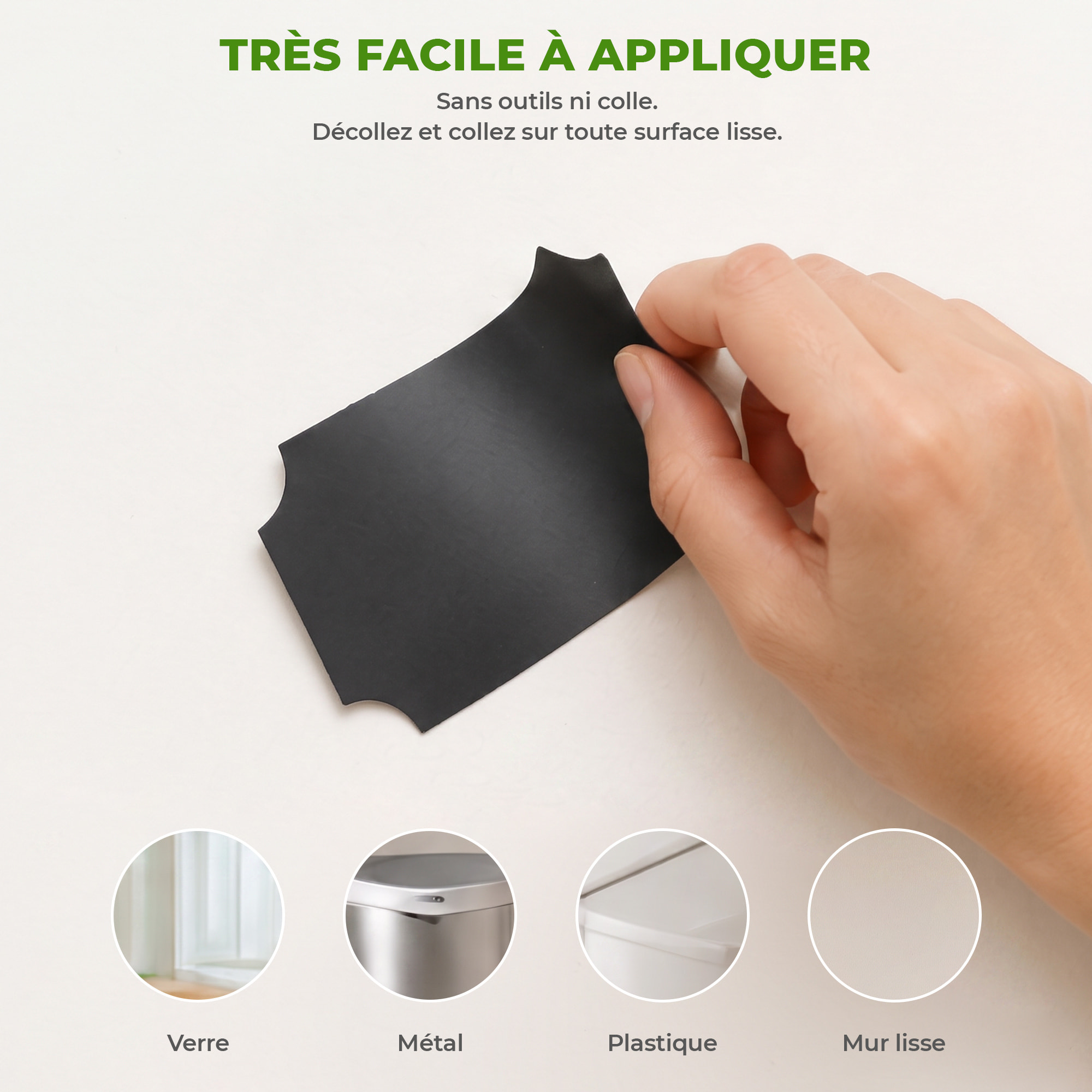 Sticker ardoise tableau noir - stickers muraux adhésif effaçable - ÉTIQUETTES 6