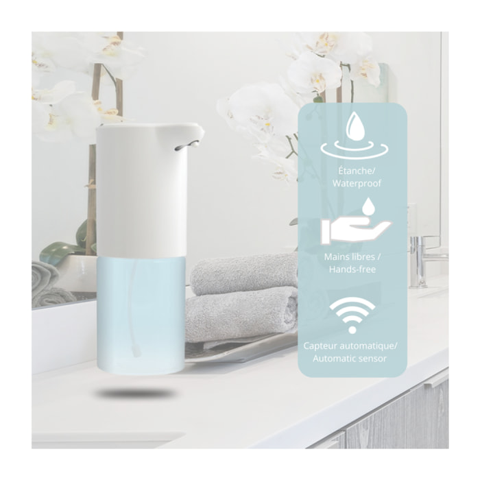 Distributeur de savon automatique infrarouge LEVY Blanc Spirella