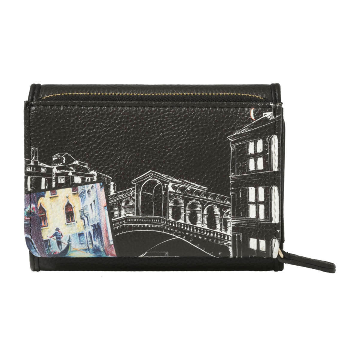 Portafoglio  da donna In Poliestere e Poliuretano Prodotto artigianale 14x10x3,5 cm