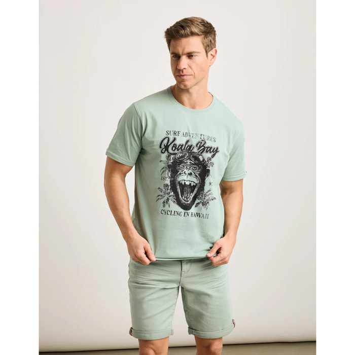 Camiseta Manga Corta Verde - Monquecito