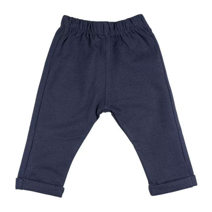 Pantalón de Felpa de bebé azul marino Jogging