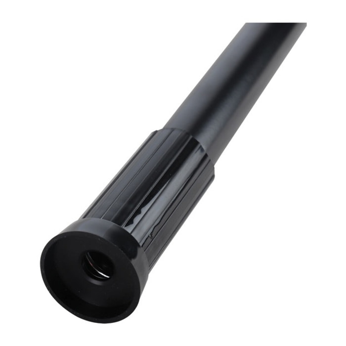 Barre tringle pour rideau de douche ou baignoire extensible Noire 110-200cm MSV