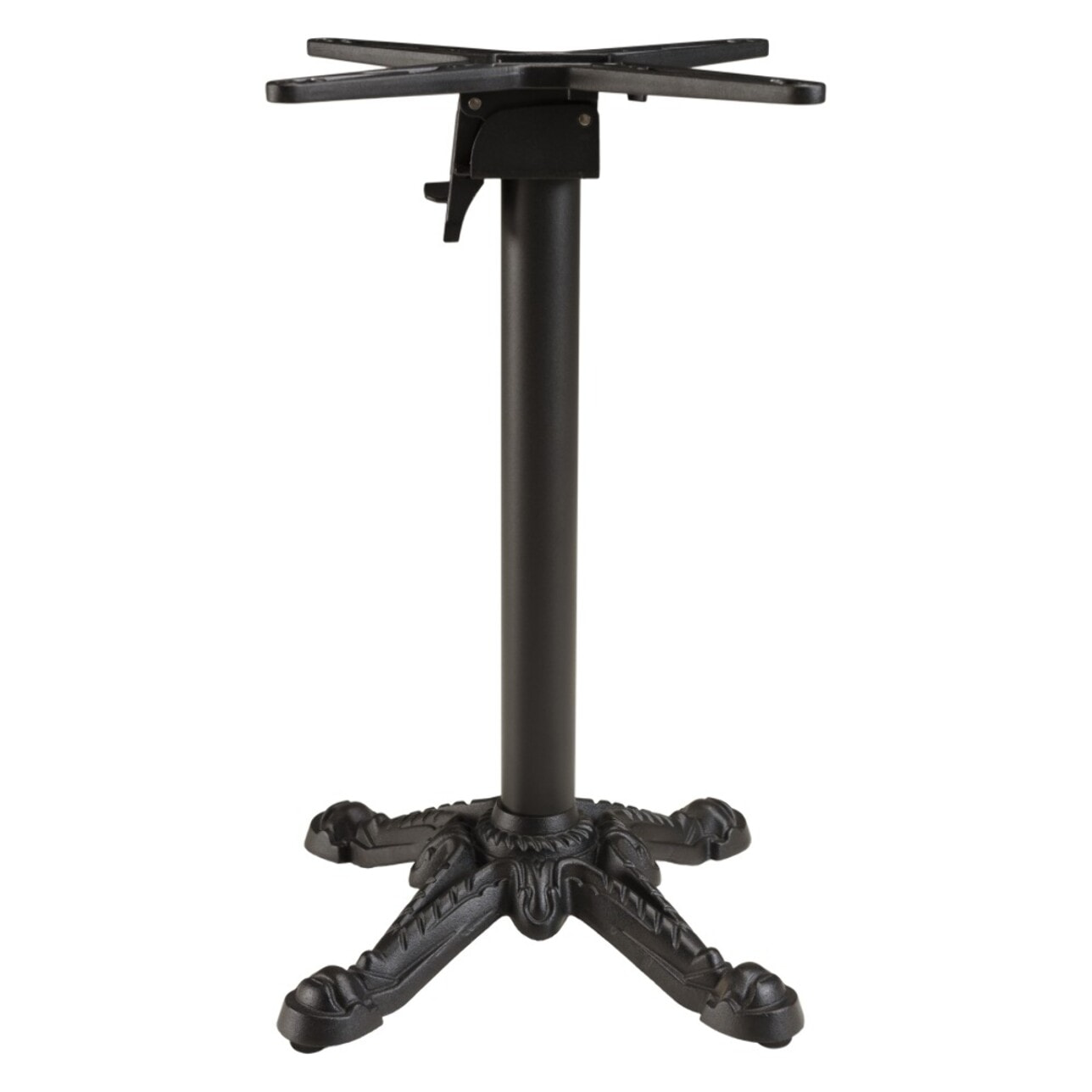 ICARE - Ensemble n°1: table bistrot 70x70cm pliable en céramique marbré blanc