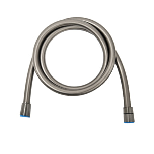 Aurum flexible de douche 150 cm avec écrou anti-torsion, métal brossé (SATBAURHPBGM)