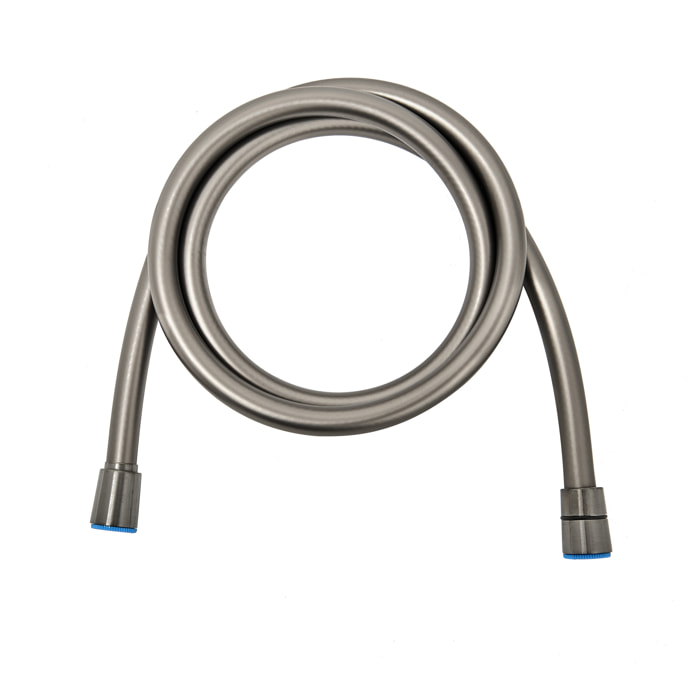 Aurum flexible de douche 150 cm avec écrou anti-torsion, métal brossé (SATBAURHPBGM)