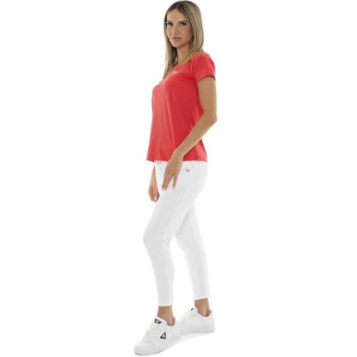 Pantaloni da donna in cotone non Felpeto dritti Leone Basic