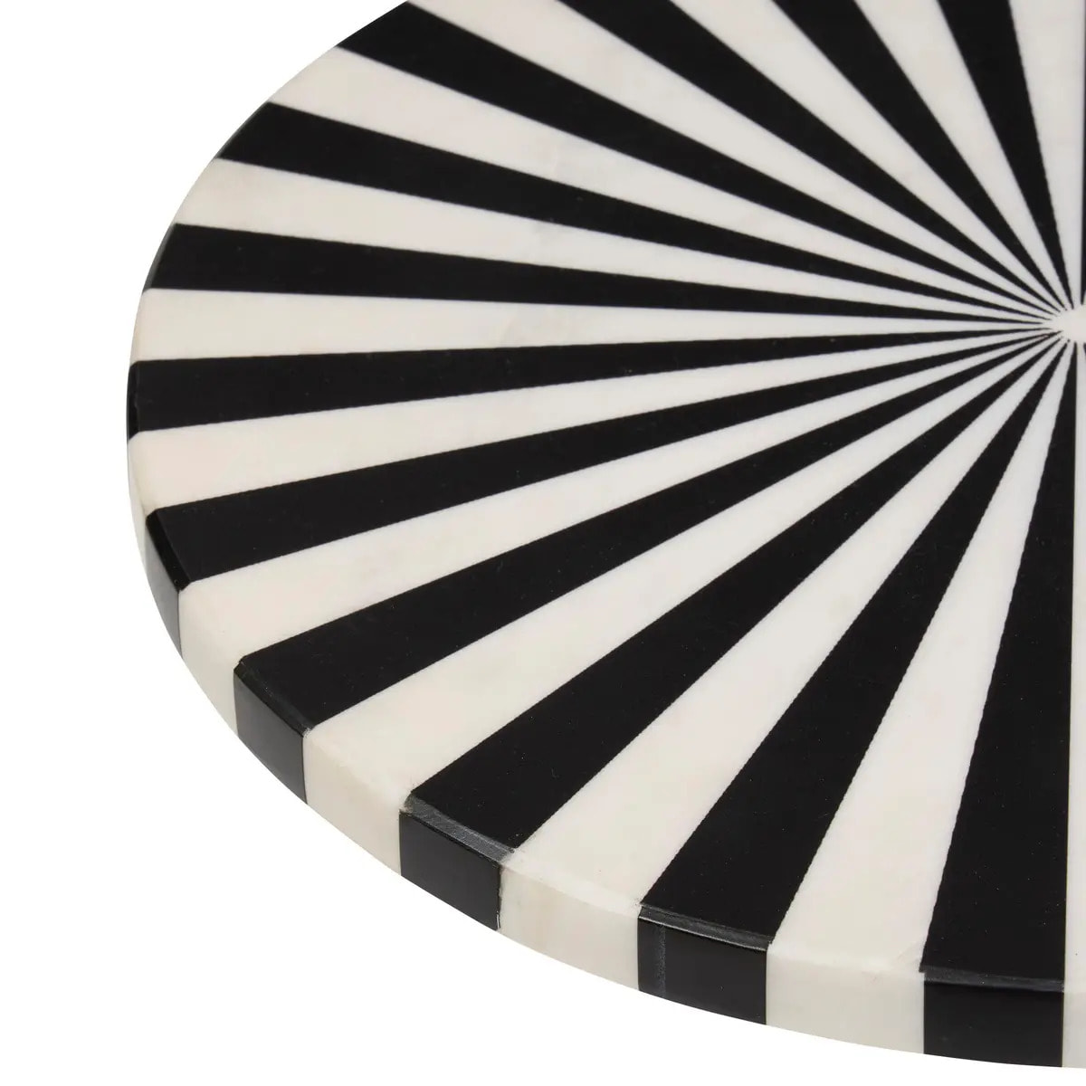 Table d'appoint Nema noir et blanc 36x36x58,5cm