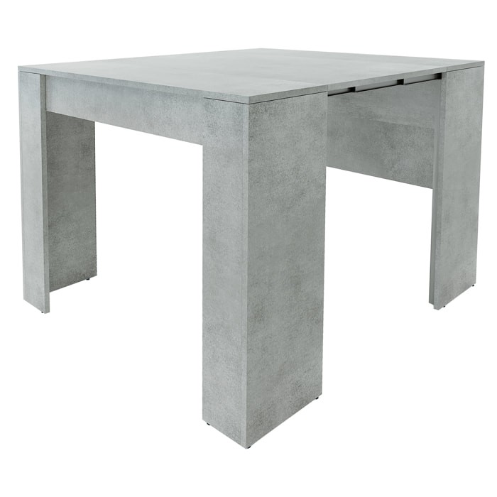 Tavolo Consolle Allungabile Oslo Fino A 2.37 Metri Tavolo 10 Posti Salvaspazio Design Moderno Consolle per Casa Ufficio 78 x 51 x 90 cm Grigio Cemento
