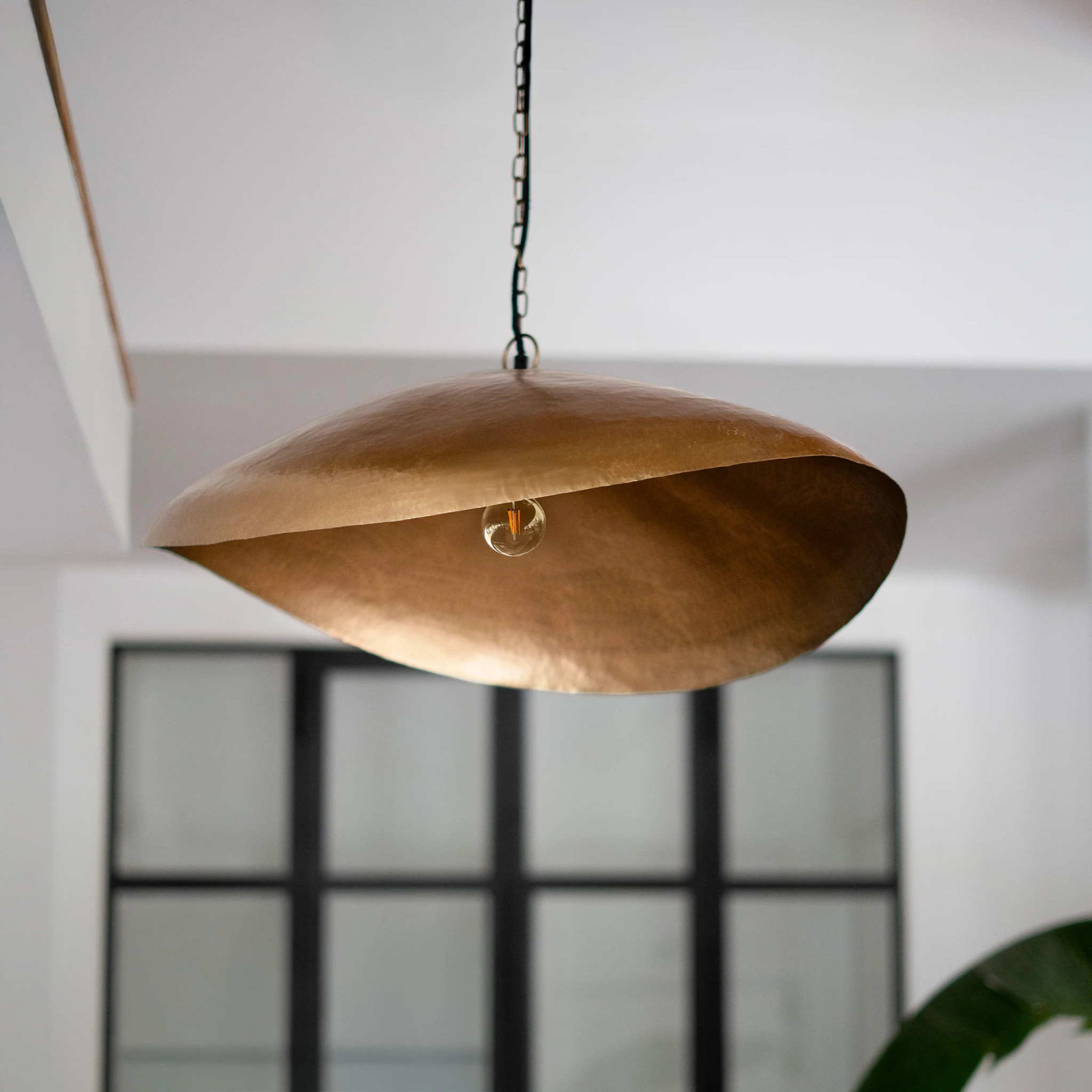 Suspension en métal doré 72 cm - Elora