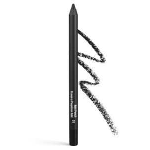 INGLOT Kohl Pencil Negro 01, Lápiz de ojos cremoso waterproof, Hipoalergénico, Alta pigmentación, Apto para ojos sensibles, Disponible en varios tonos. 1,2gr.