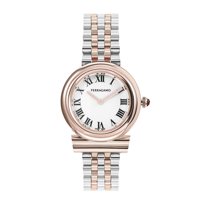 Ferragamo Reloj Analógico De Cuarzo Mv-Gancini 28Mm