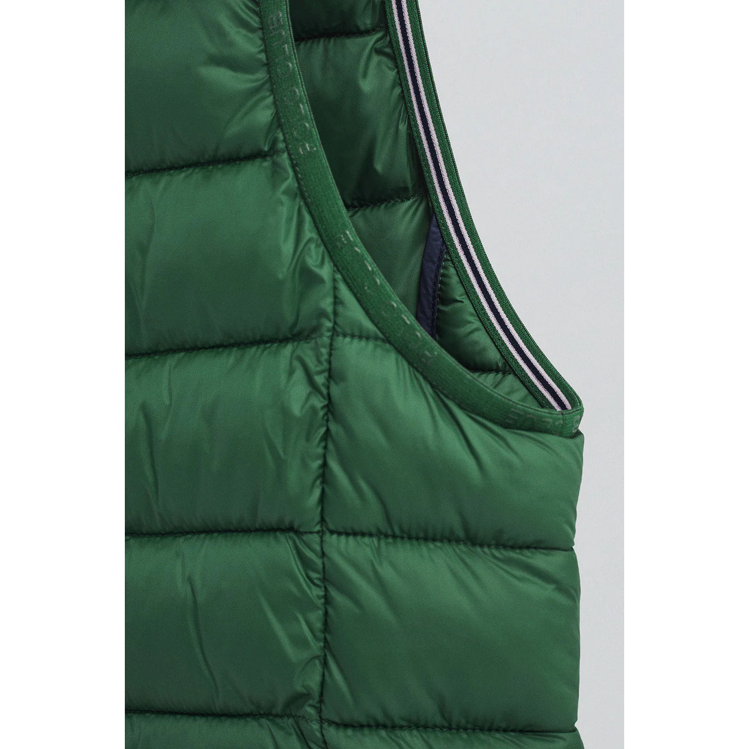 Gilet ultralight verde bottiglia con logo Rigby Go