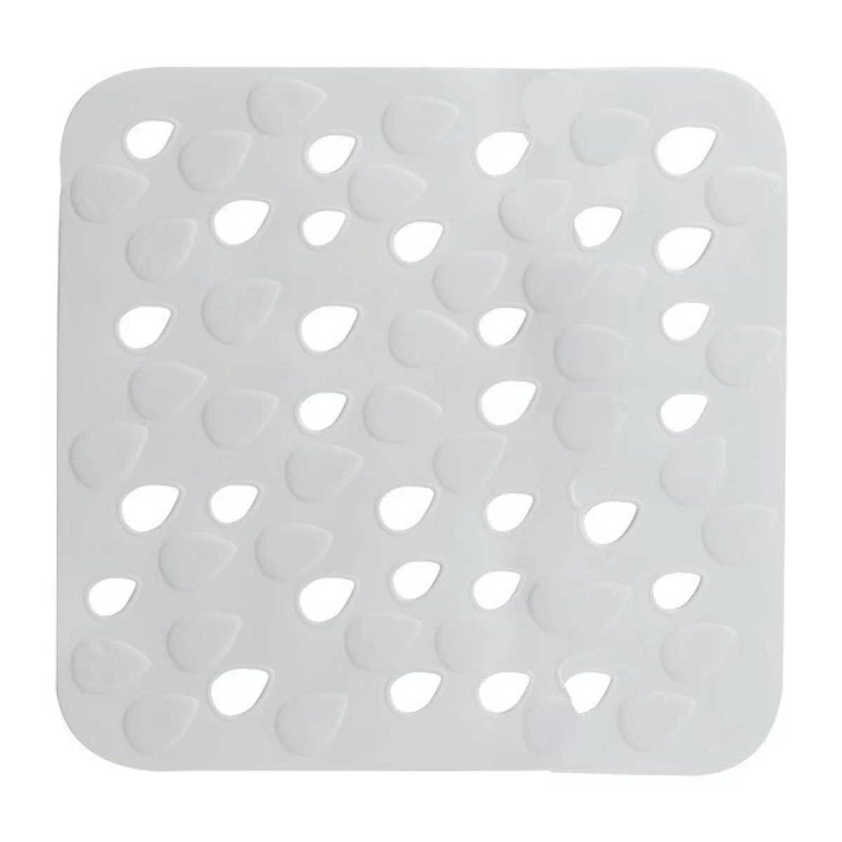 Tapis Fond de douche PVC DROPS 54x54cm Gris Spirella