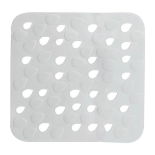 Tapis Fond de douche PVC DROPS 54x54cm Gris Spirella
