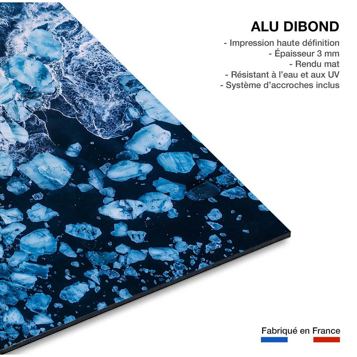 Tableau iceland diamond beach Tableau alu Dibond