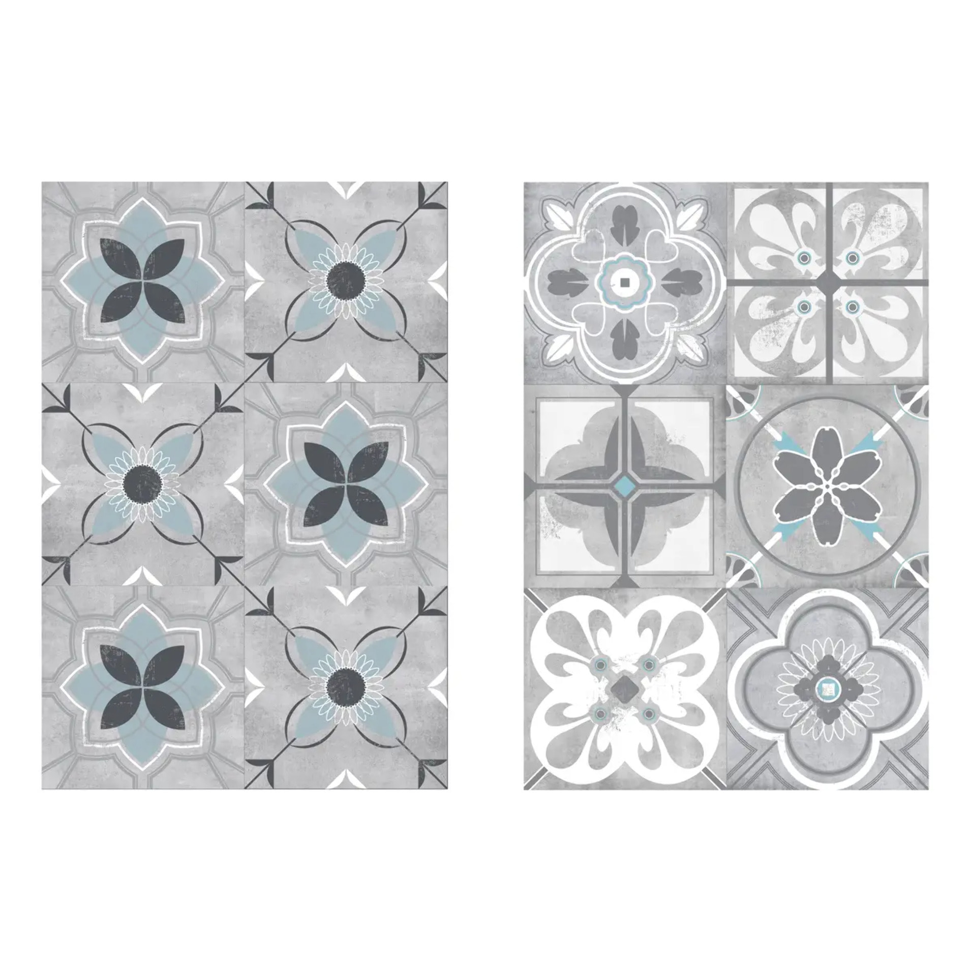 Sticker carrelage effet ciment