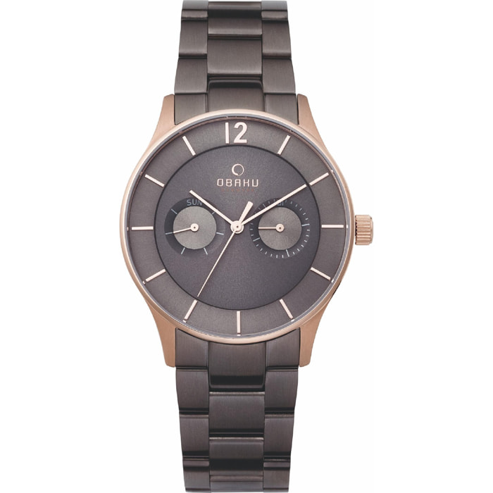 Orologio OBAKU grigio-titanio