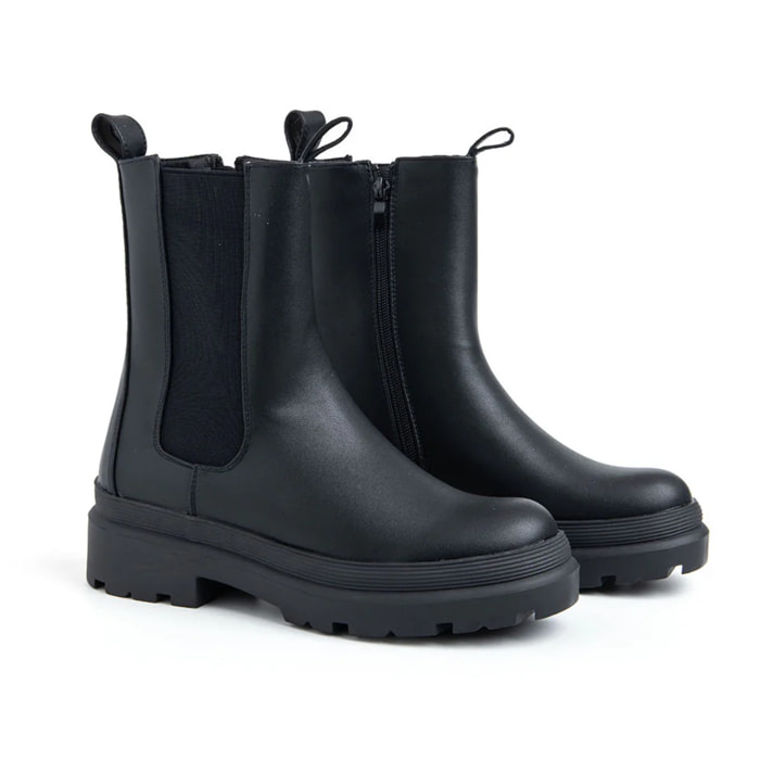 Biker alto con elastico - NERO