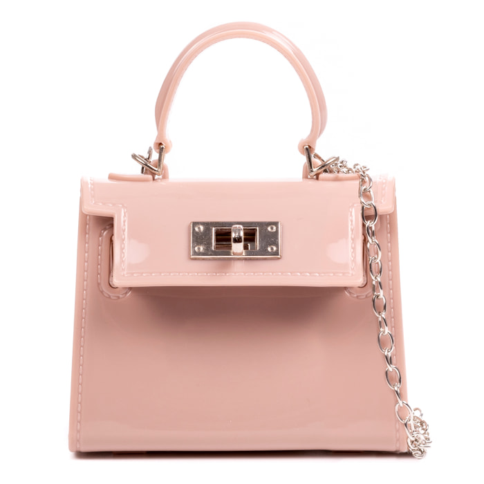 Villadeati bolso de mano mini Tote de pvc.