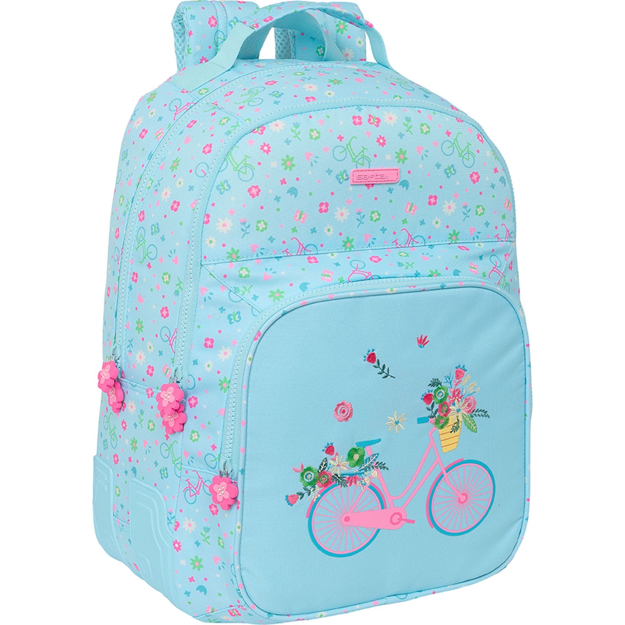 Mochila doble adapt.carro reciclado safta "bicicleta"