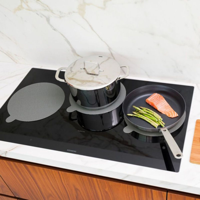 Protège plaque NOSTIK en silicone, lot de 4, induction uniquement