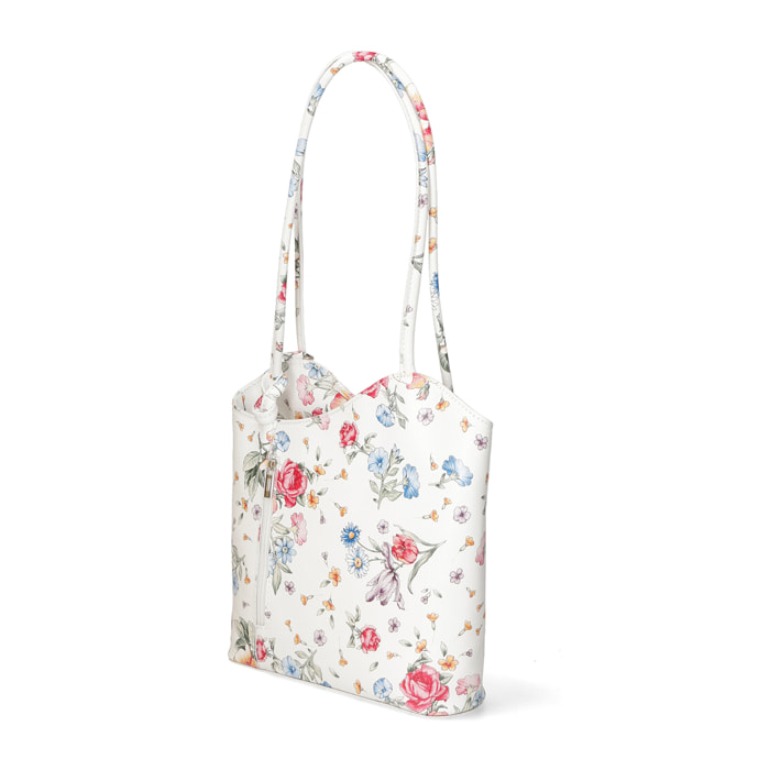 Borsa a spalla da Donna Elsa in Vera Pelle Made in Italy 30x27x9 cm