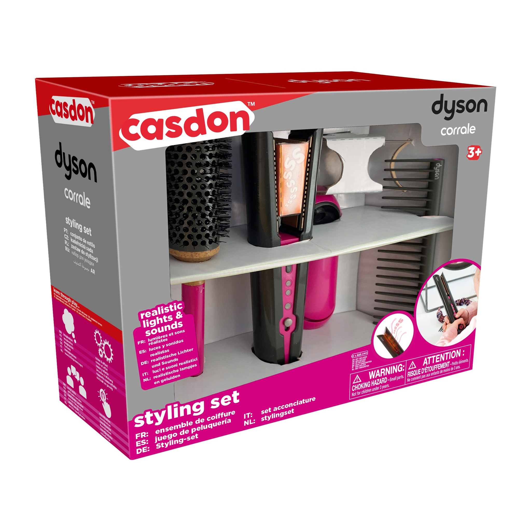 SET PLANCHA DE PELO DYSON CORRALLE