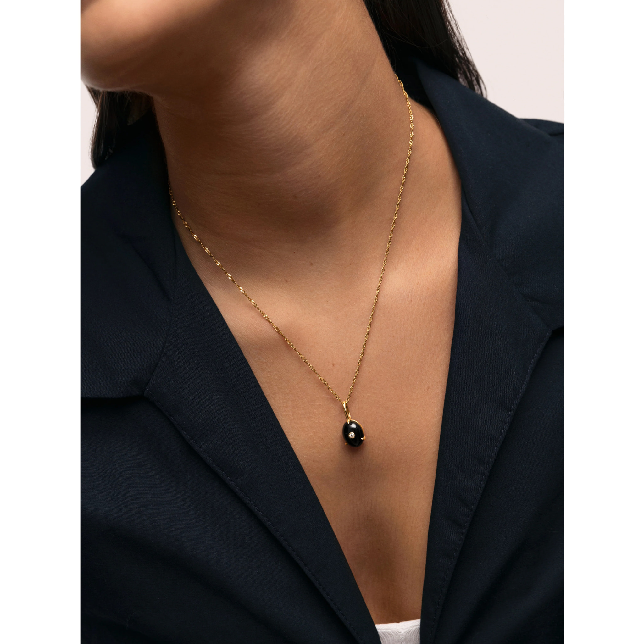 Charm My Maxi Onyx Spark Placcato Oro