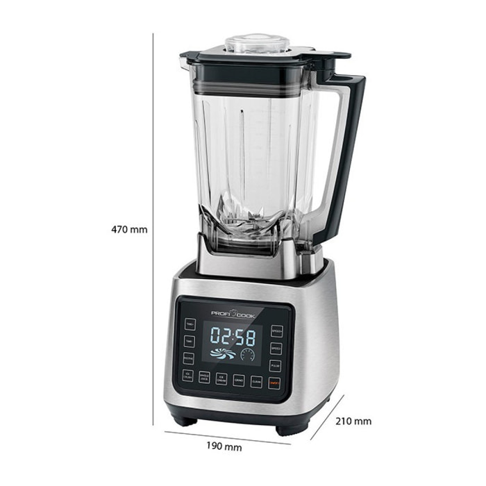 Blender Mixeur professionnel 2L Proficook PC-UM 1127