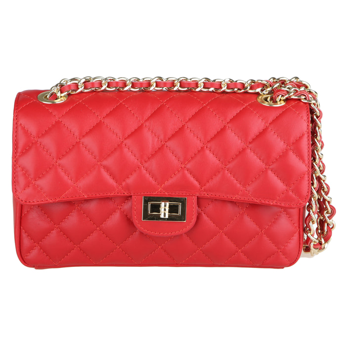 Chicca Borse Borsa a Spalla Rosso