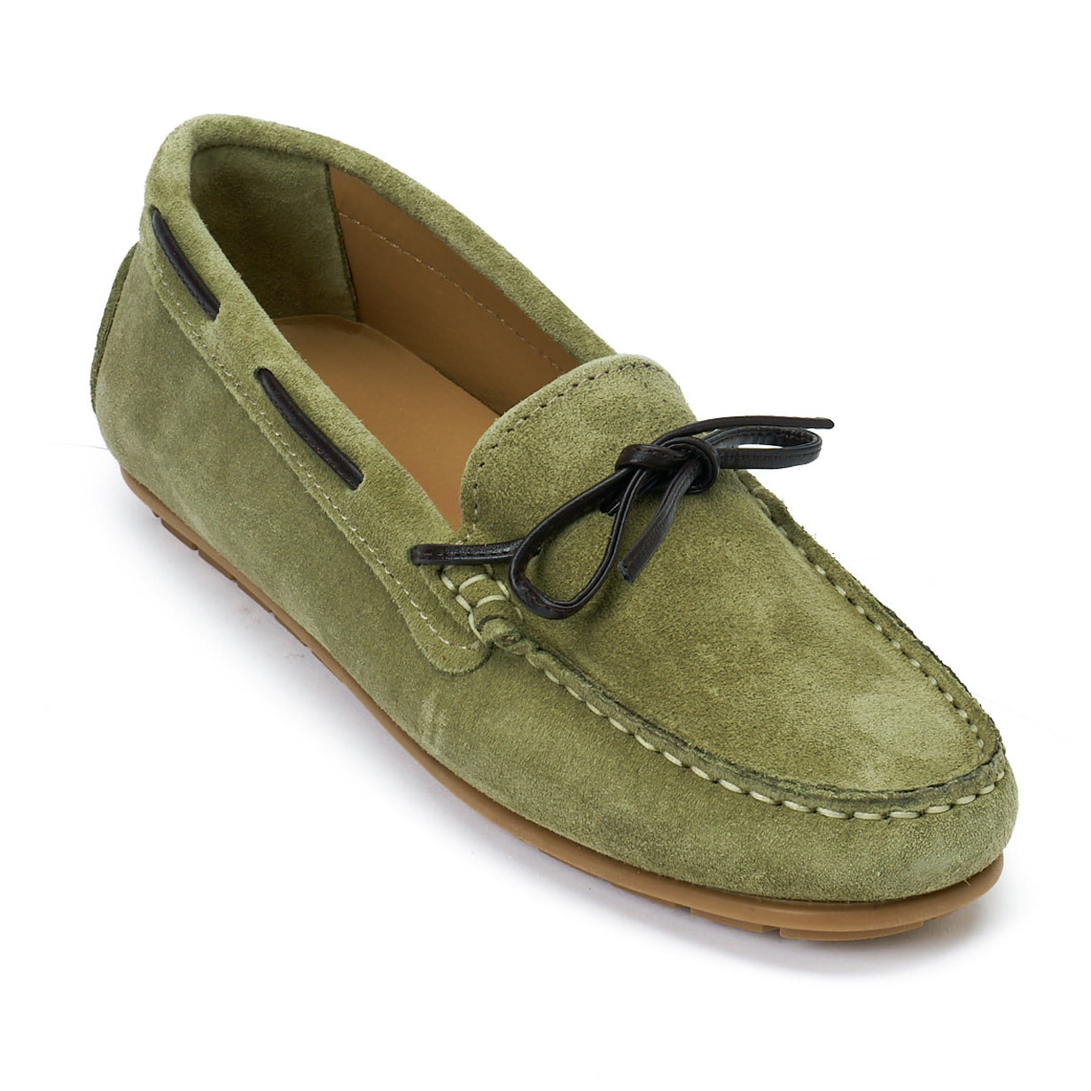 Mocassino Driver British Passport Verde chiaro