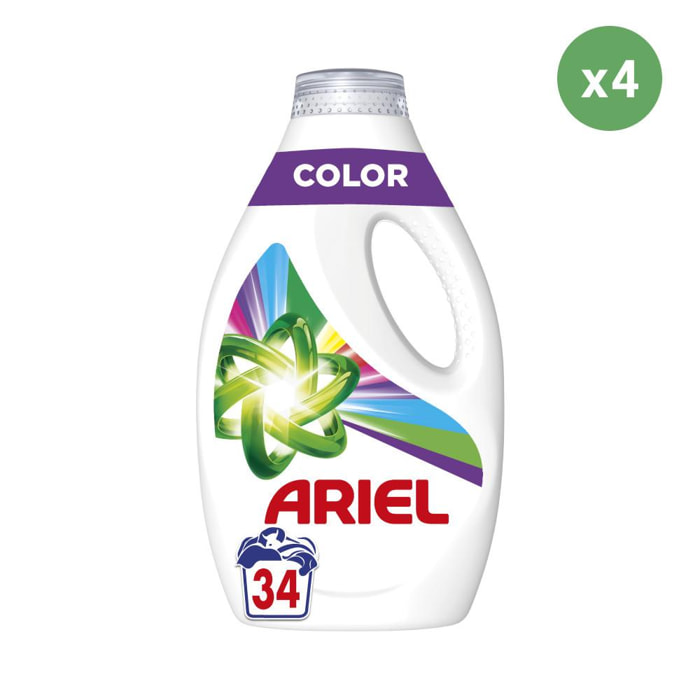 4x34 Lavages Color, Lessive Liquide Ariel