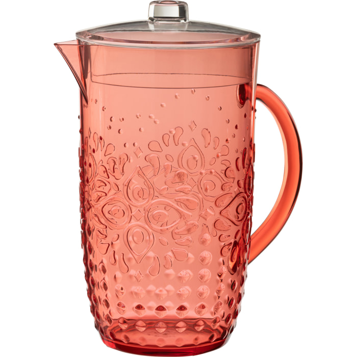 J-Line Pichet Plastque Rouge