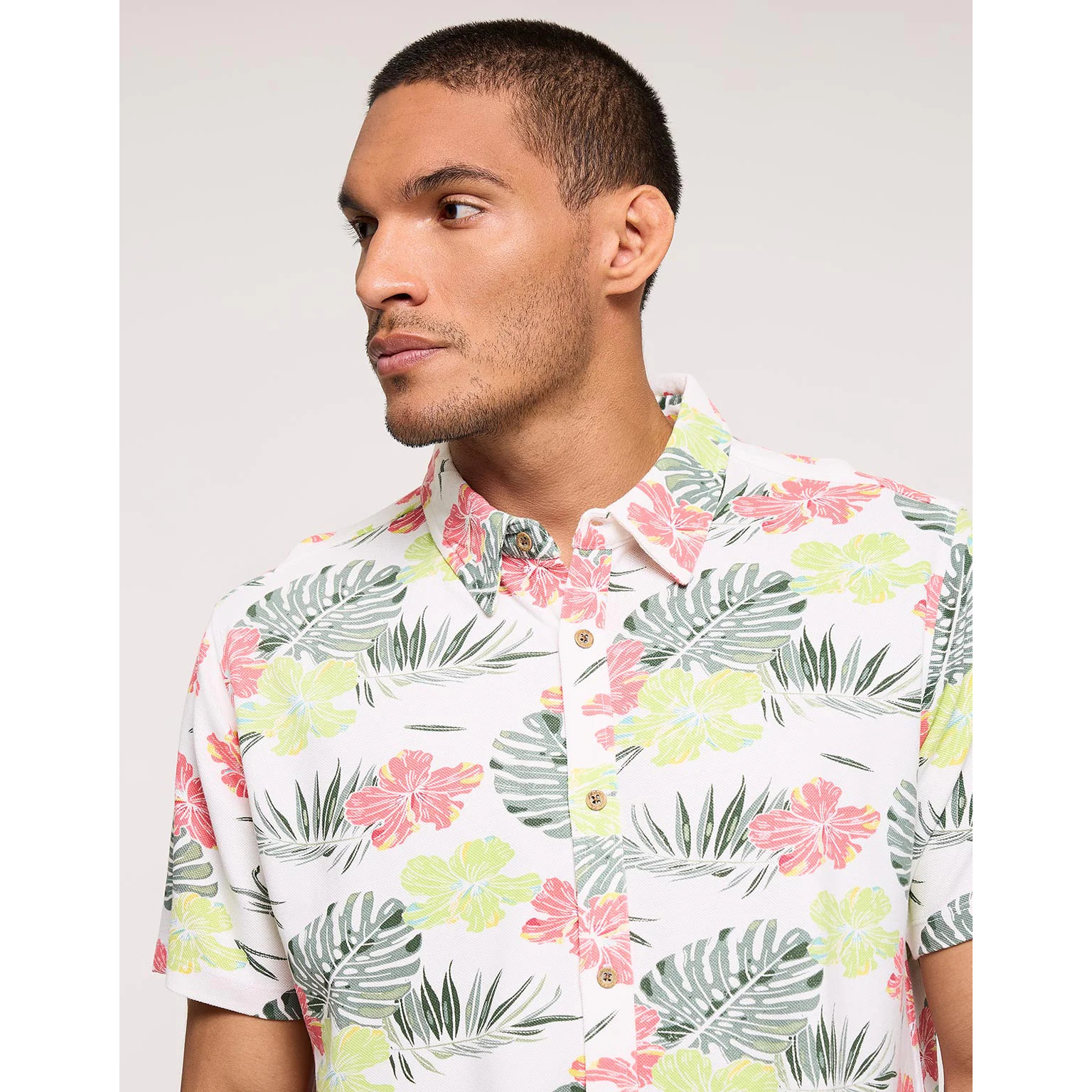 Camisa Manga Corta Blanco - Thunder