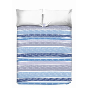 Copriletto di cotone Riga Rodrigo blu