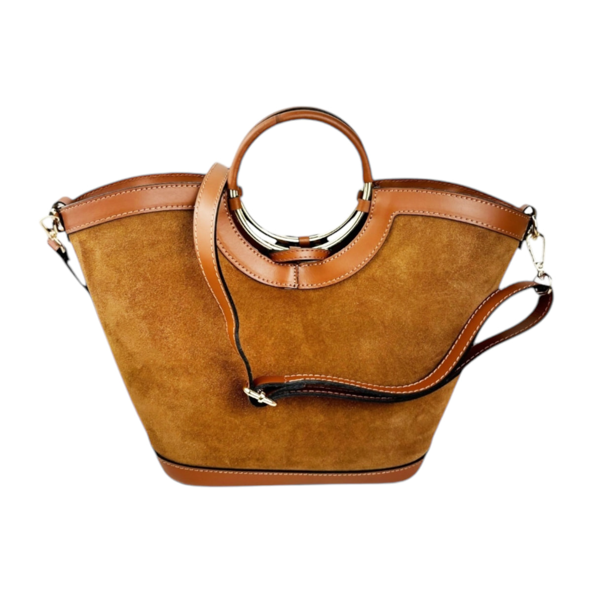 Borsa a mano Cheval Firenze Clara Mini F/W Cuoio