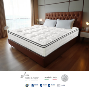 Combinazione: Materasso "Volare" 2cm memory foam H25 cm 140x190 con coppia di guanciali Aloe vera